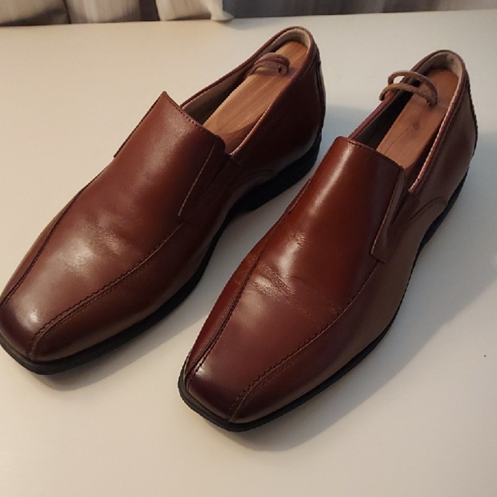 Florsheim Rich Brown Leather Men's Slip-Ons